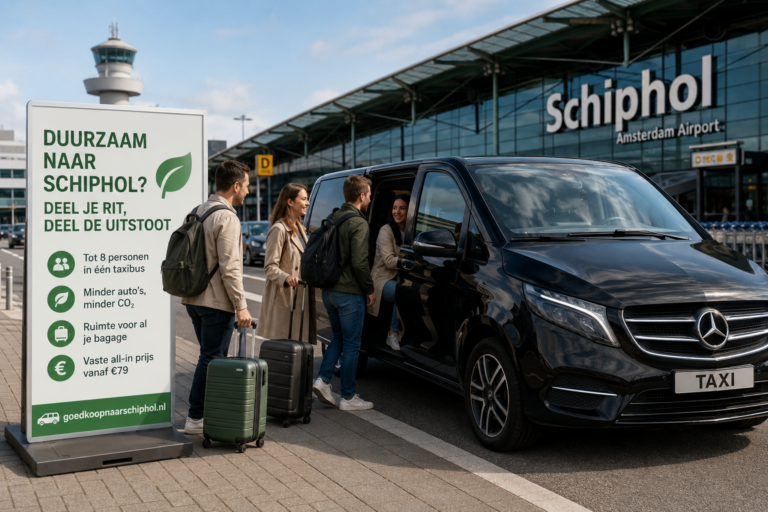 Hoe reis je duurzaam naar Schiphol?